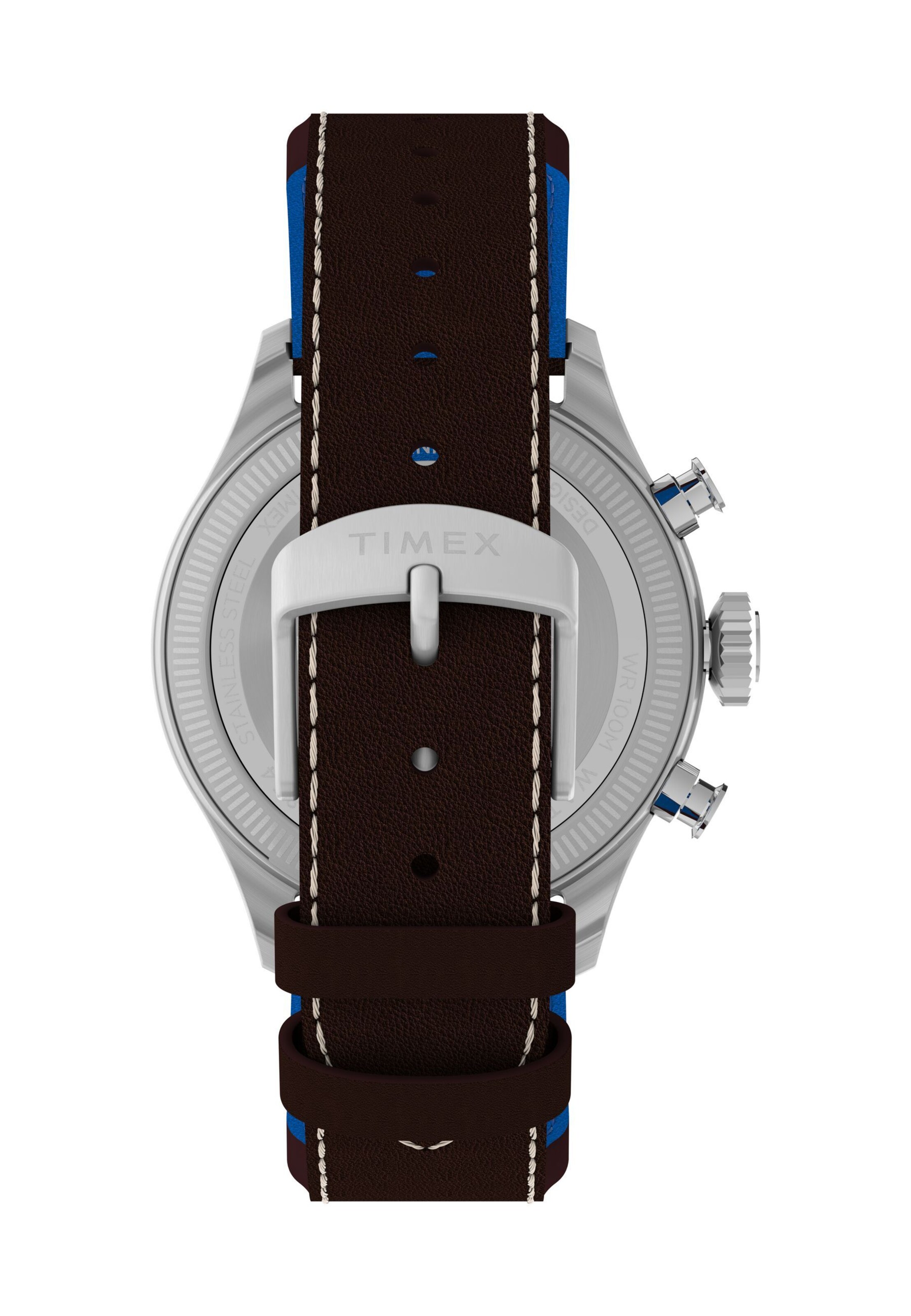 TIMEX Analog watch 'Timex x Pan Am® Waterbury Ace Chronograph' in Brown