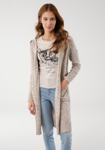 KangaROOS Knit Cardigan in Beige: front