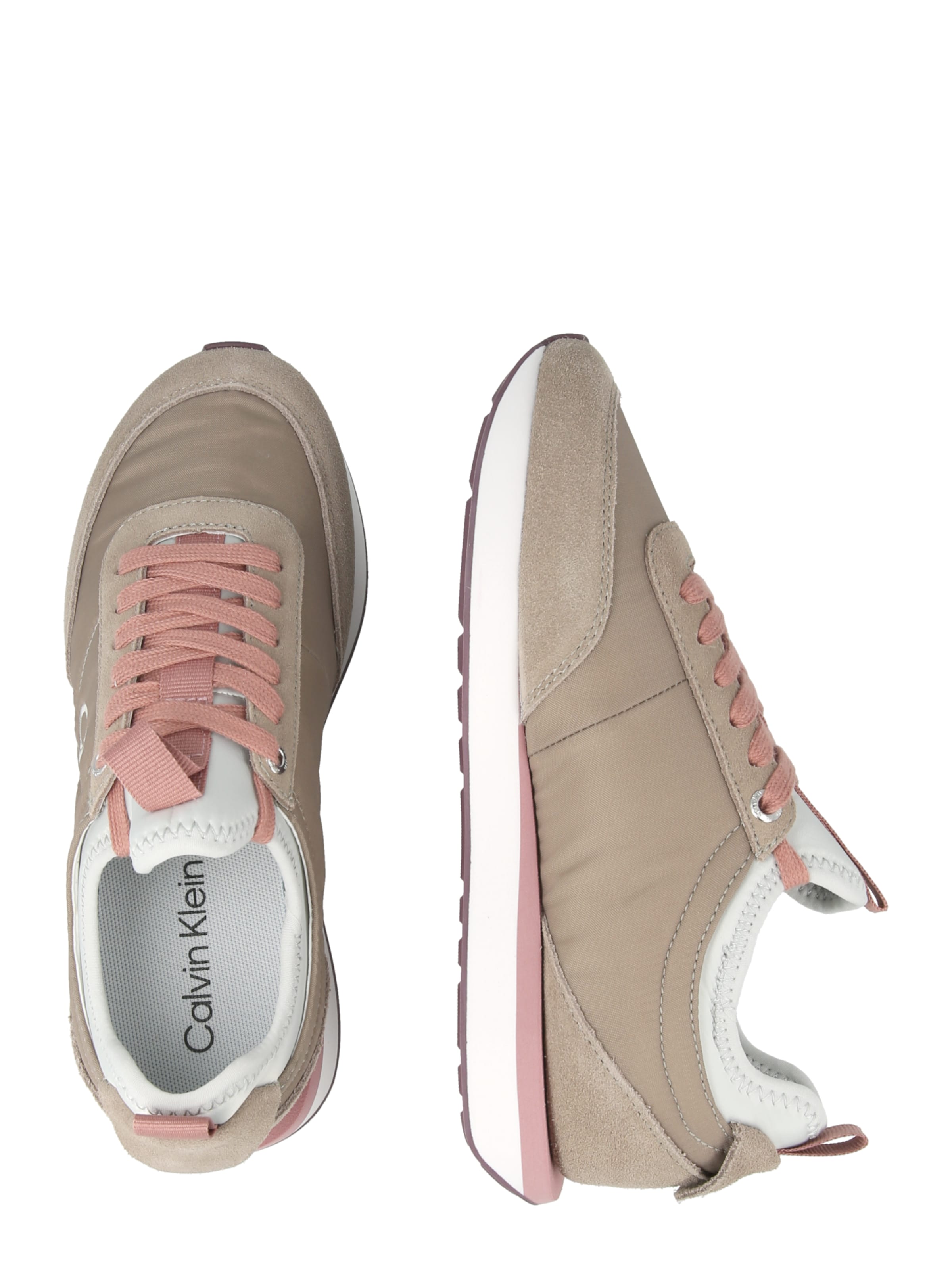 Calvin Klein Jeans - Zapatillas deportivas bajas 'RETRO RUNNER' en beige