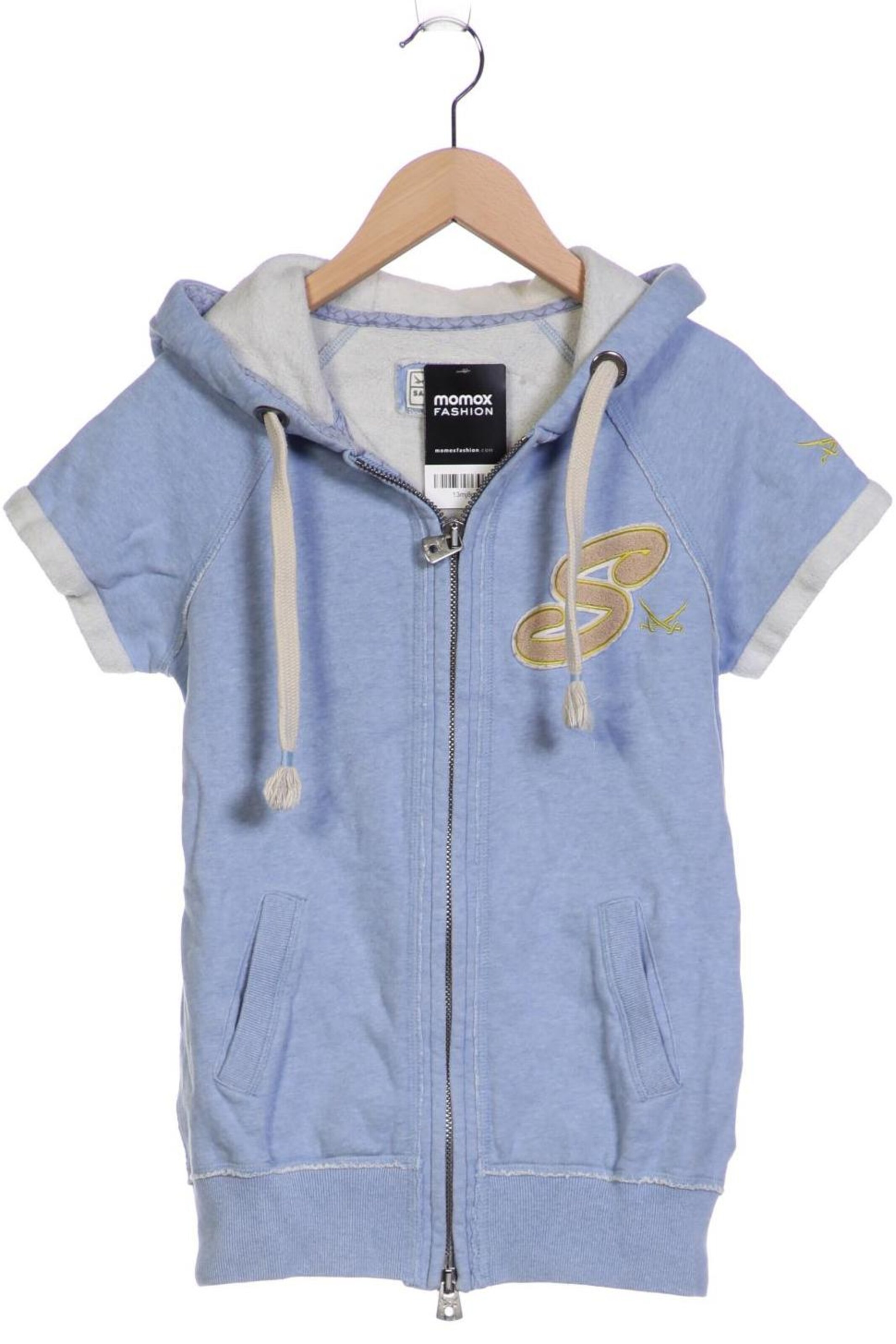 SANSIBAR Kapuzenpullover XS in Blau: Vorderseite