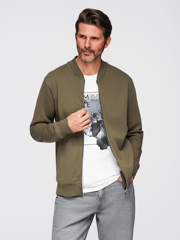 Ombre Sweatvest 'OM-SSZP-0215' in Groen