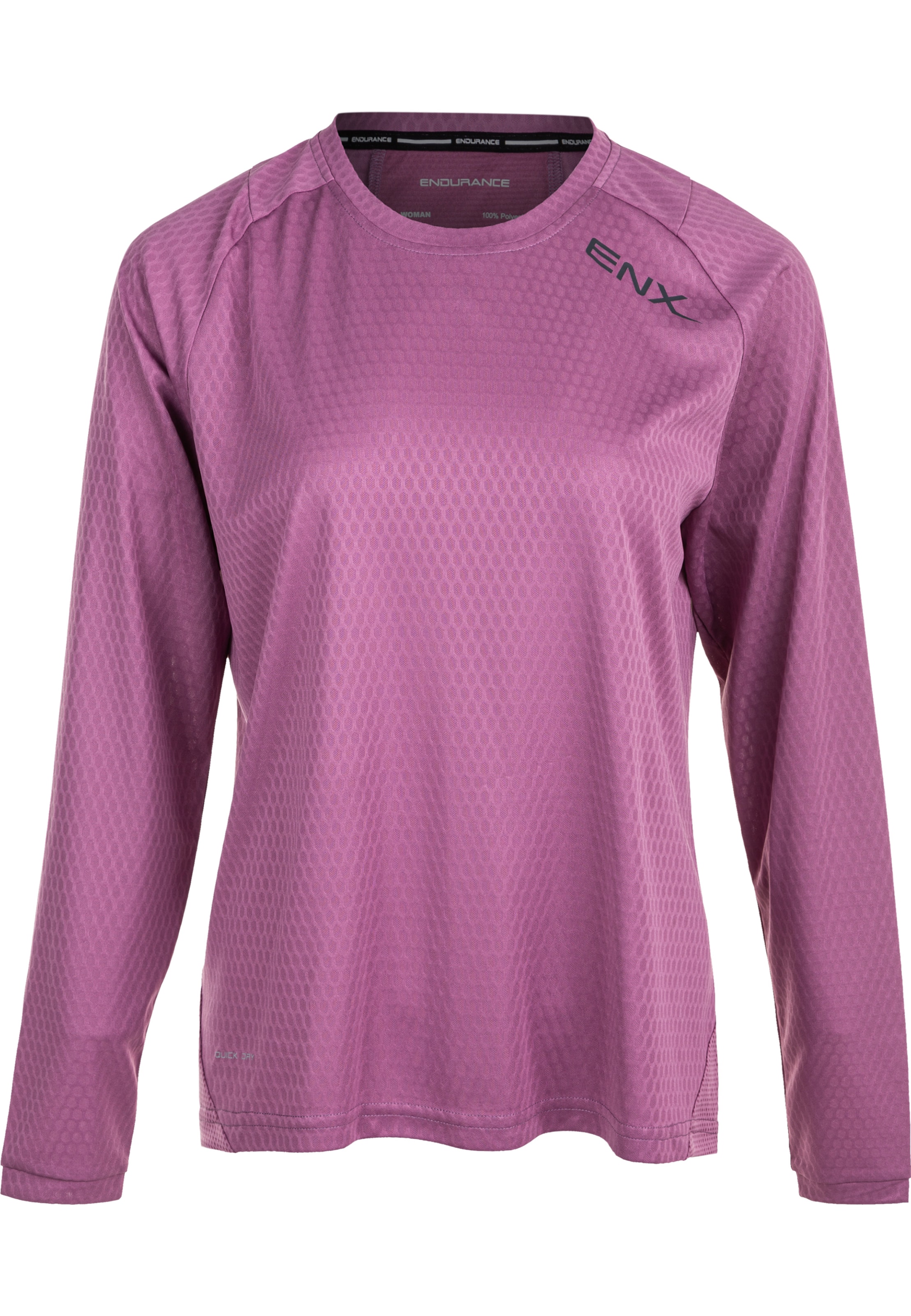 T-shirt fonctionnel 'Jannie' ENDURANCE en violet : devant