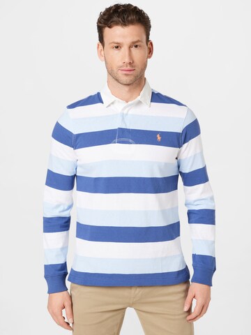 Tricou de la Polo Ralph Lauren pe albastru: față