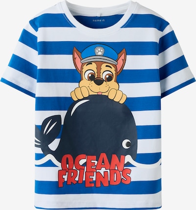 NAME IT Paita 'NMMMilan Paw' koossa 92 värissä sininen / punainen / musta / valkoinen, Tuotenäkymä