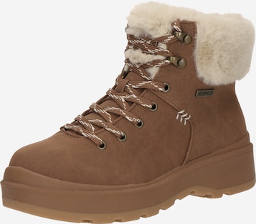 Bottines à lacets 'Park City' SKECHERS en marron : devant