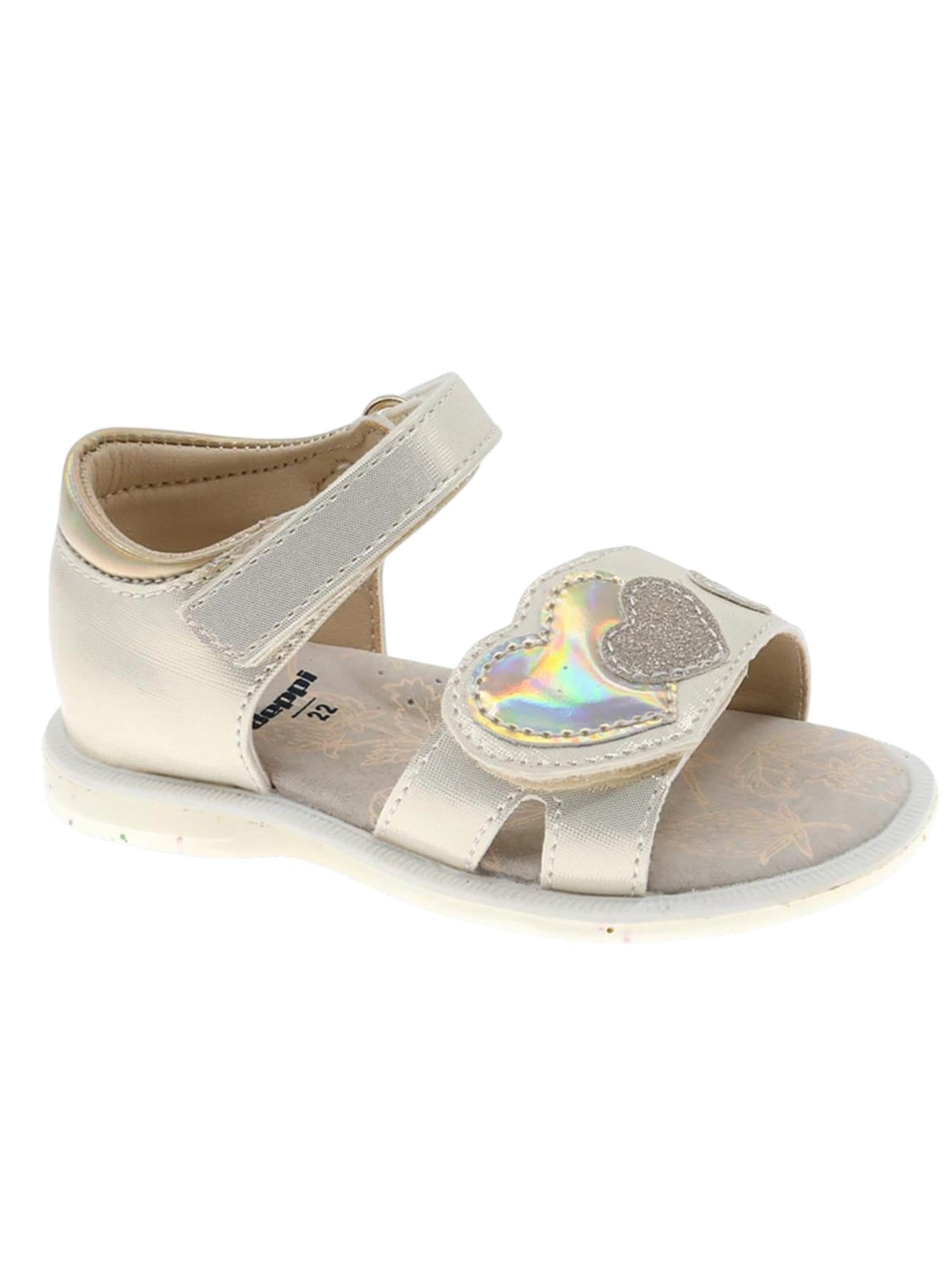 Beppi Sandale in Silber: Vorderseite
