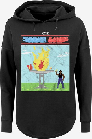 F4NT4STIC Sweatshirt 'Retro Gaming Summer Games' in Zwart: voorkant