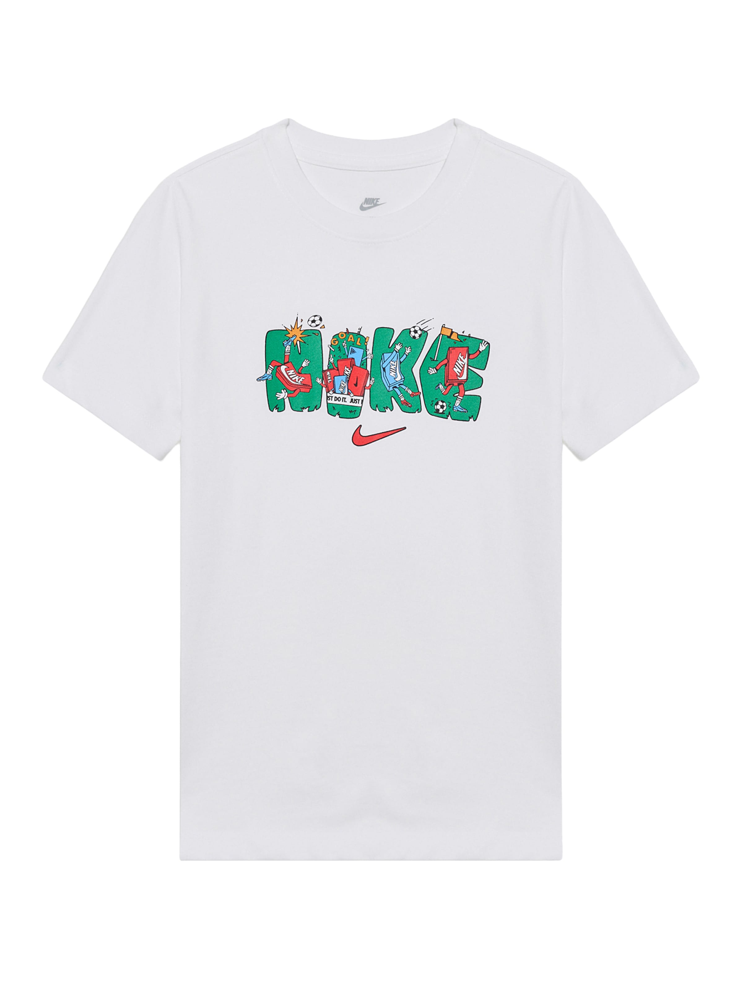 Nike Sportswear Shirt in Light blue / Emerald / Light red / White, Item view