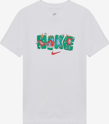T-Shirt Nike Sportswear en blanc : devant
