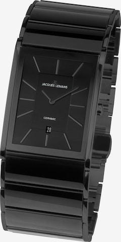 Jacques Lemans Analog Watch in Black: front
