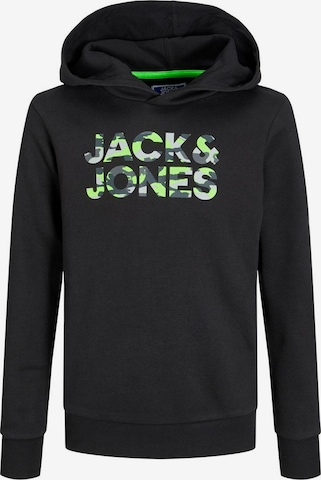 Jack & Jones Junior Суичър 'Miles' в черно: отпред