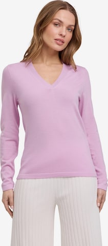 FALKE Pullover 'Pure Merino Wool' in Pink: Vorderseite