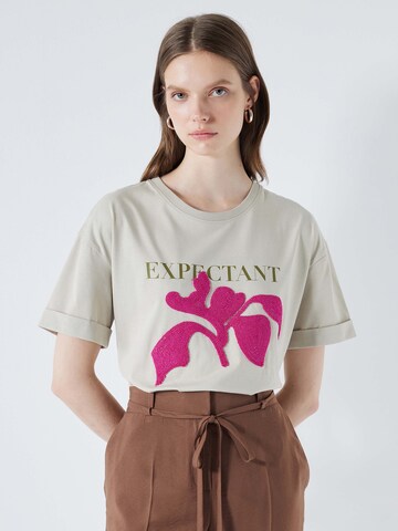 T-shirt Ipekyol en beige : devant