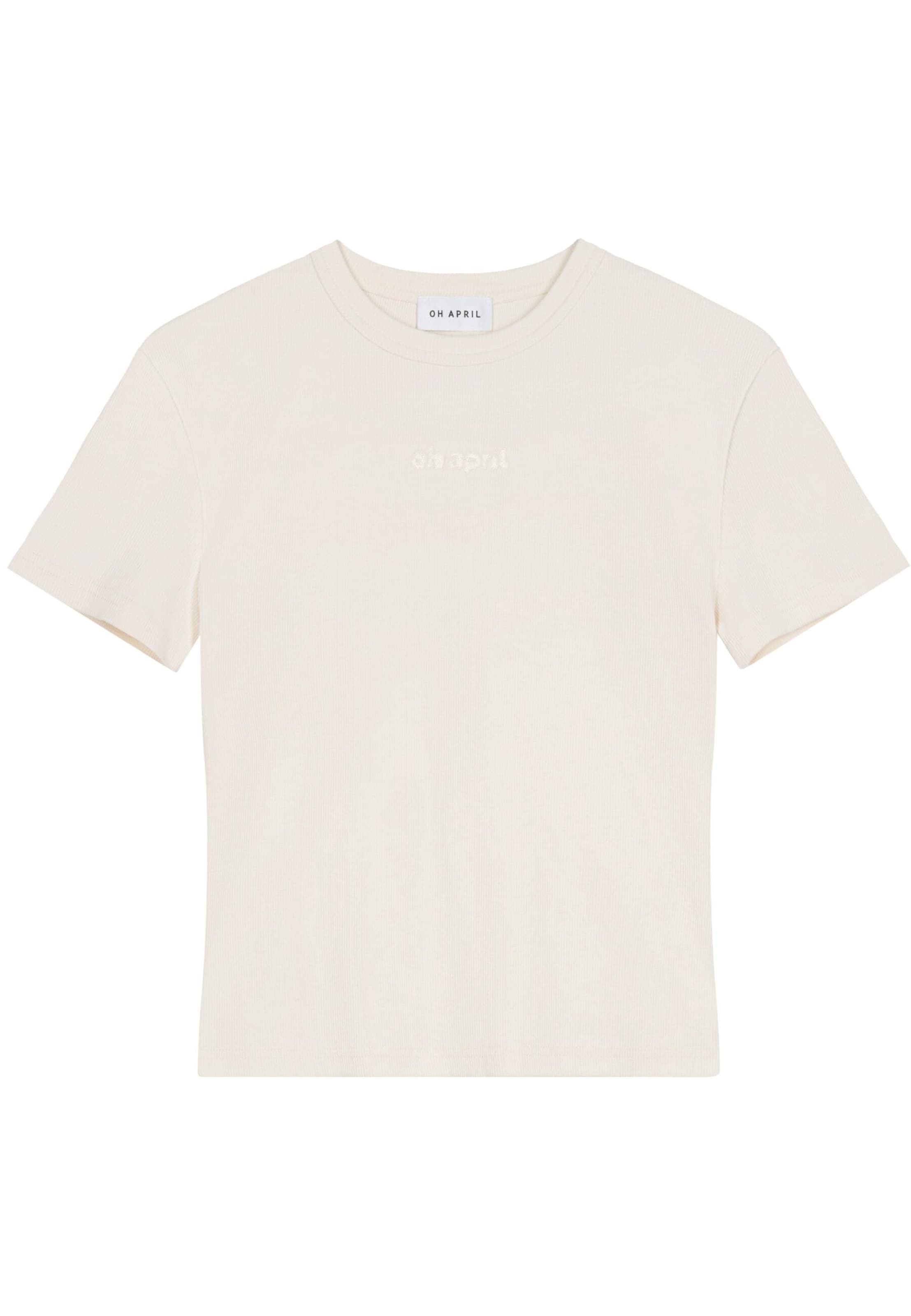 OH APRIL Тениска 'Ivy' в бежово: отпред