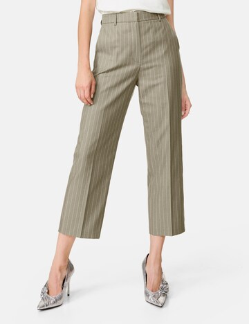 TAIFUN Regular Trousers with creases in Green: front