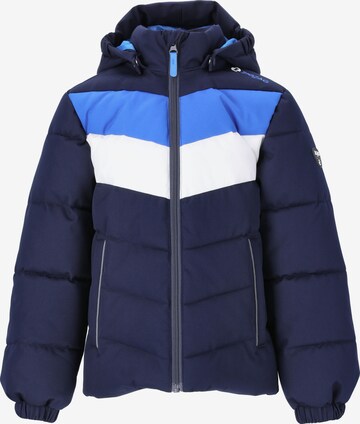 ZigZag Winter Jacket 'Bento' in Blue: front