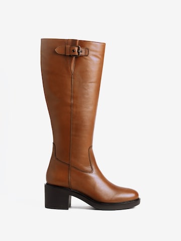 5PM Boots 'RACHEL' in Bruin: voorkant