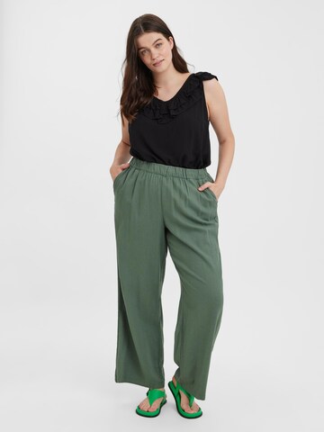 Vero Moda Curve Wide Leg Hose in Grün