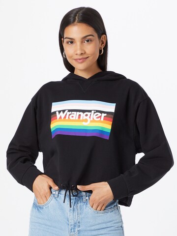 WRANGLER Sweatshirt 'PRIDE' i svart: framsida