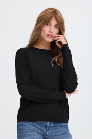 PULZ Jeans Trui 'PZSadie' in Zwart: voorkant
