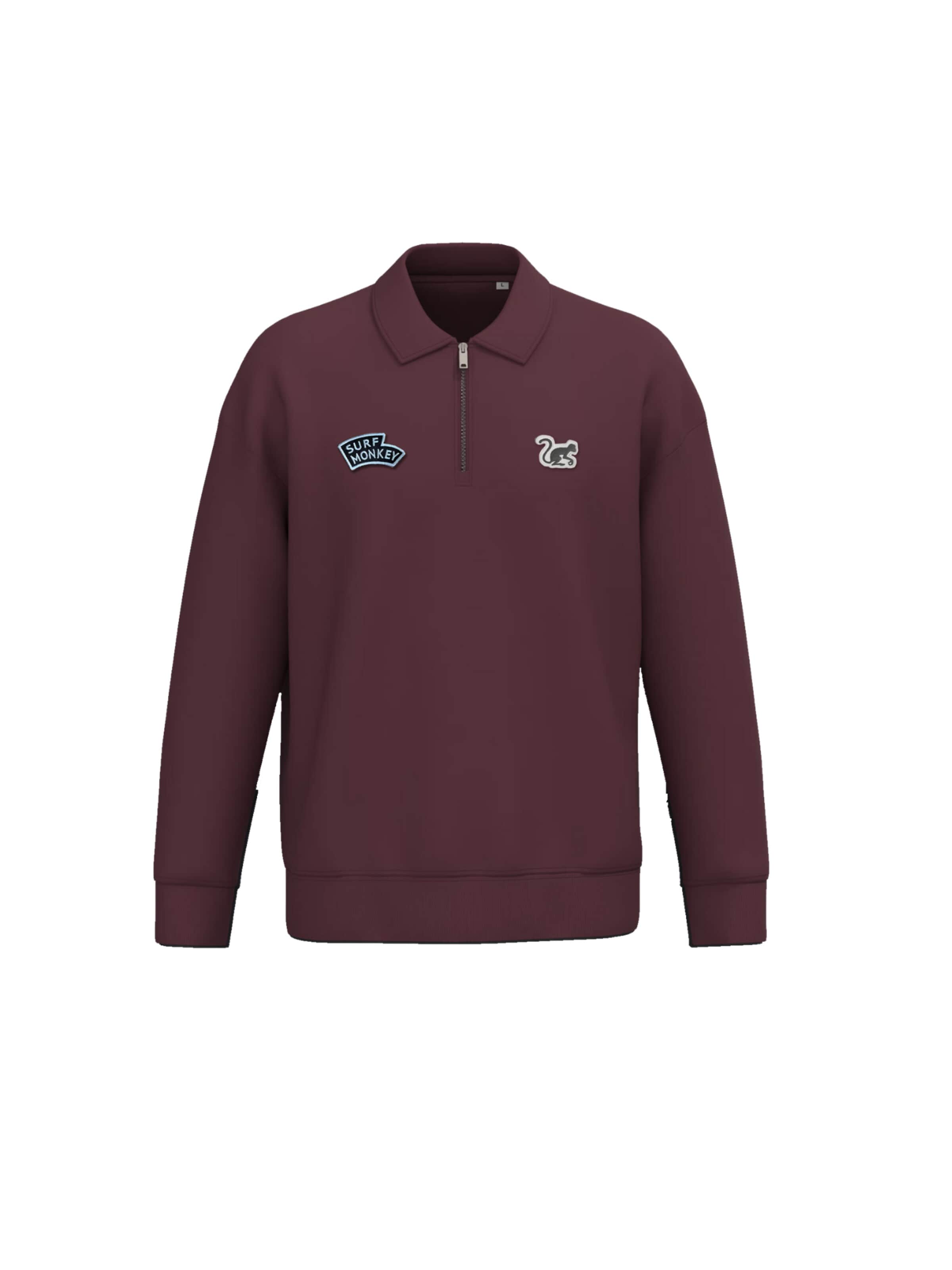 Surf MonkeySweater majica - crvena boja: prednji dio