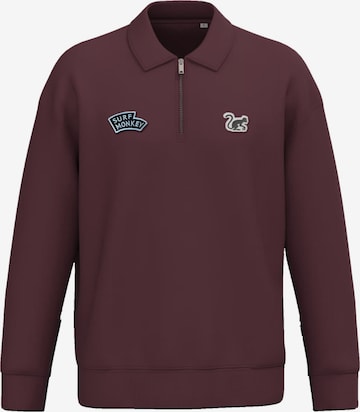 Surf MonkeySweater majica - crvena boja: prednji dio