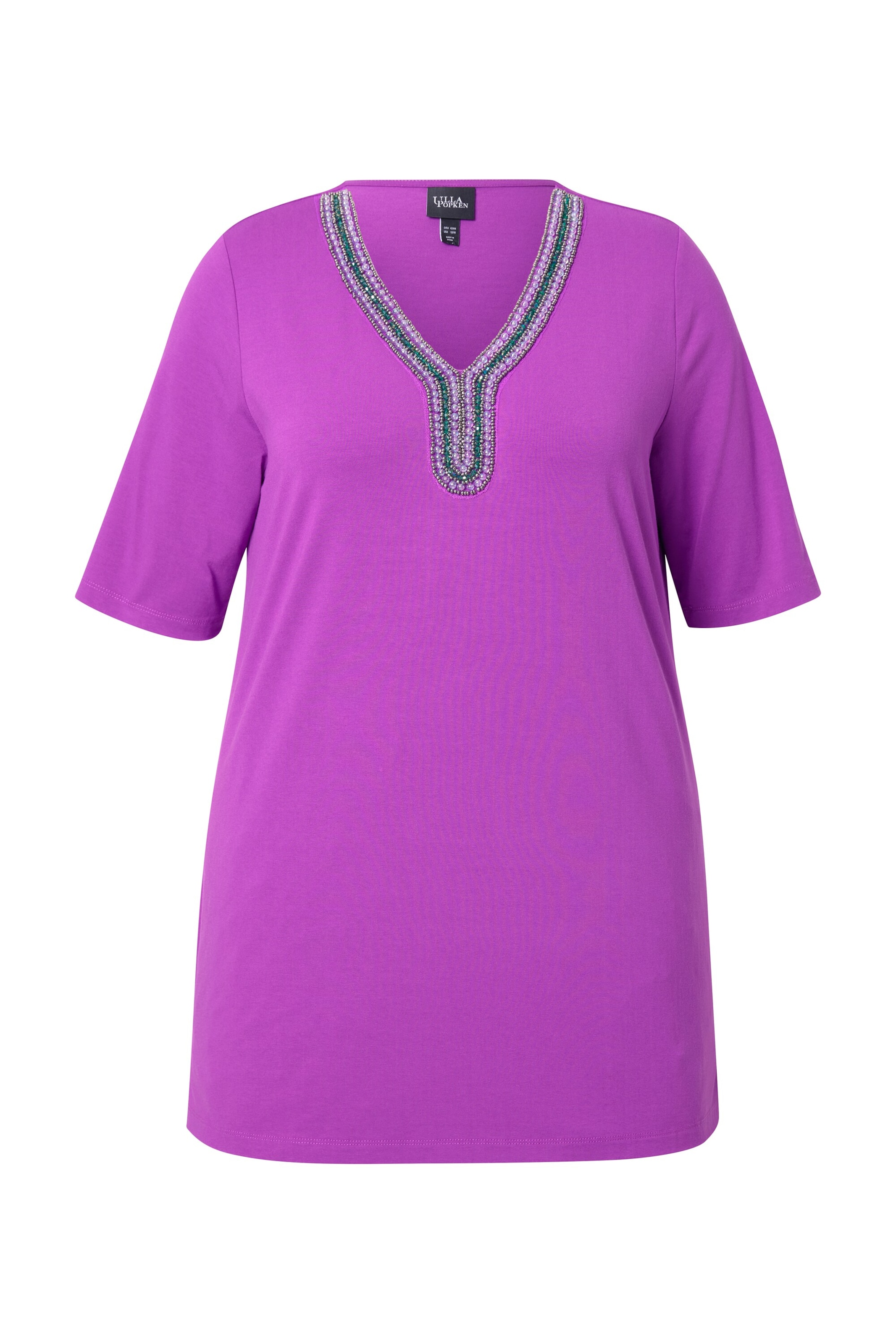 Ulla Popken Shirt in Lila: voorkant