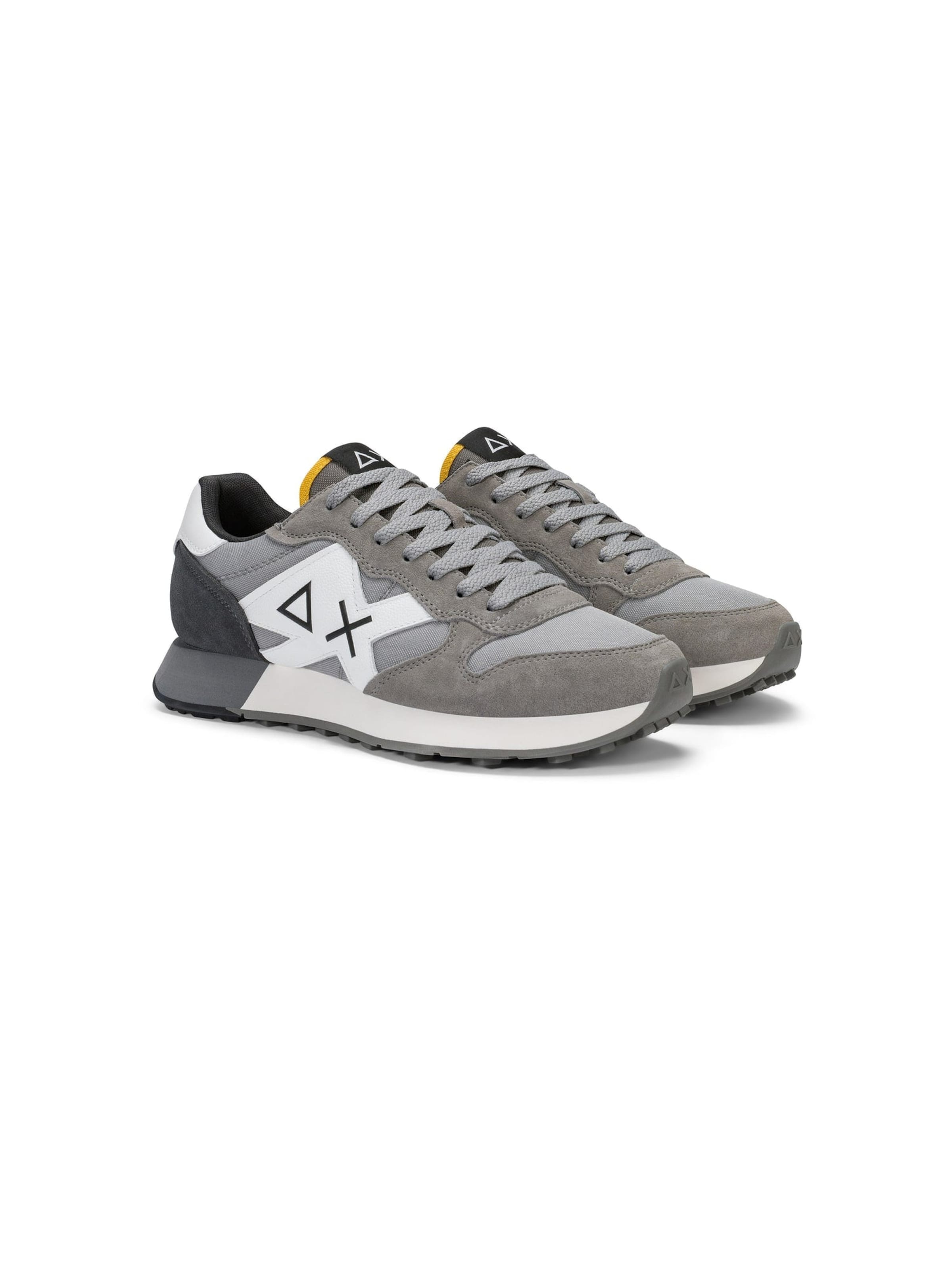 SUN68 Sneakers laag 'Men's Jaki 2.0 Solid Suede and Nylon Sneaker' in Grijs