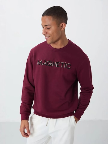 Sweat-shirt Tommy Life en rouge