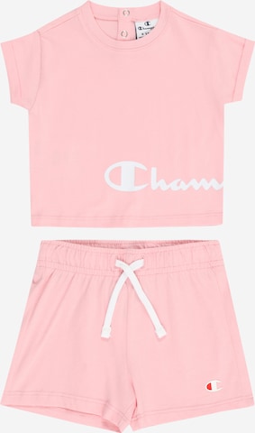 Champion Authentic Athletic Apparel Φόρμα σε ροζ: μπροστά