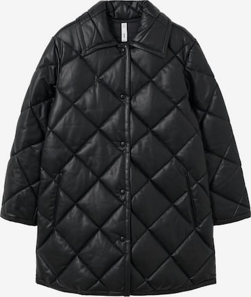 MANGO Zimná bunda - Čierna: predná strana