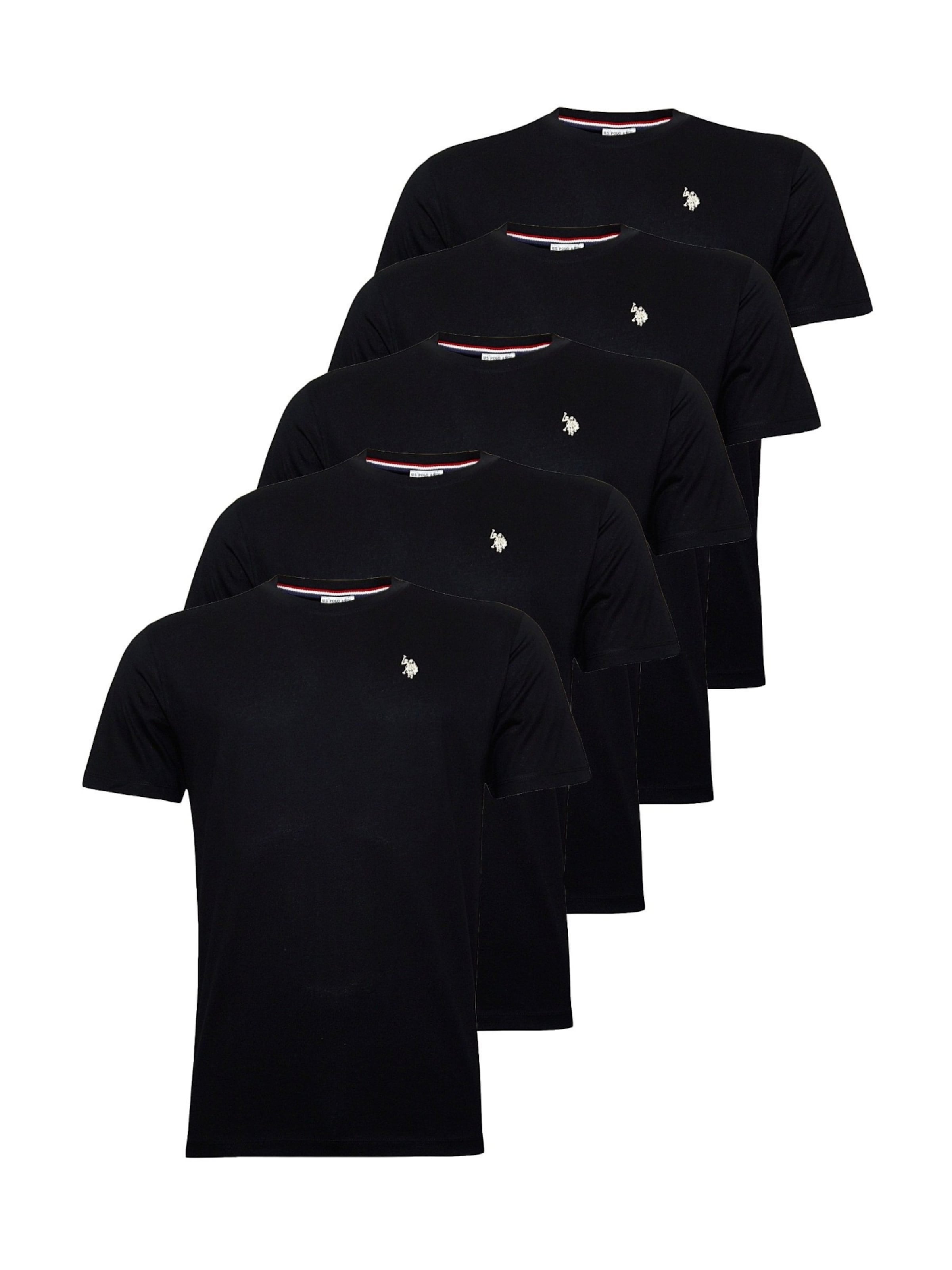 T-Shirt U.S. POLO ASSN. en noir : devant