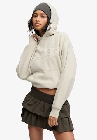 BENCH Sweatshirt 'Bench x Superdry & Co' in Beige: voorkant