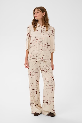 SOAKED IN LUXURY Wide Leg Hose 'SLClero' in Beige