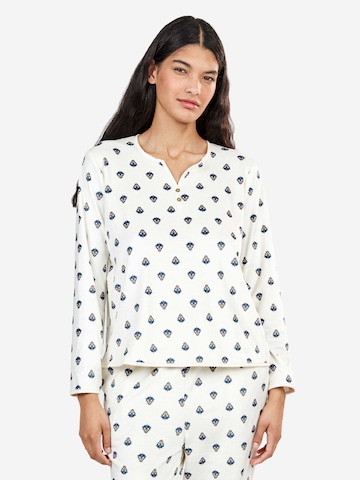 Gisela - Pijama en blanco: frente