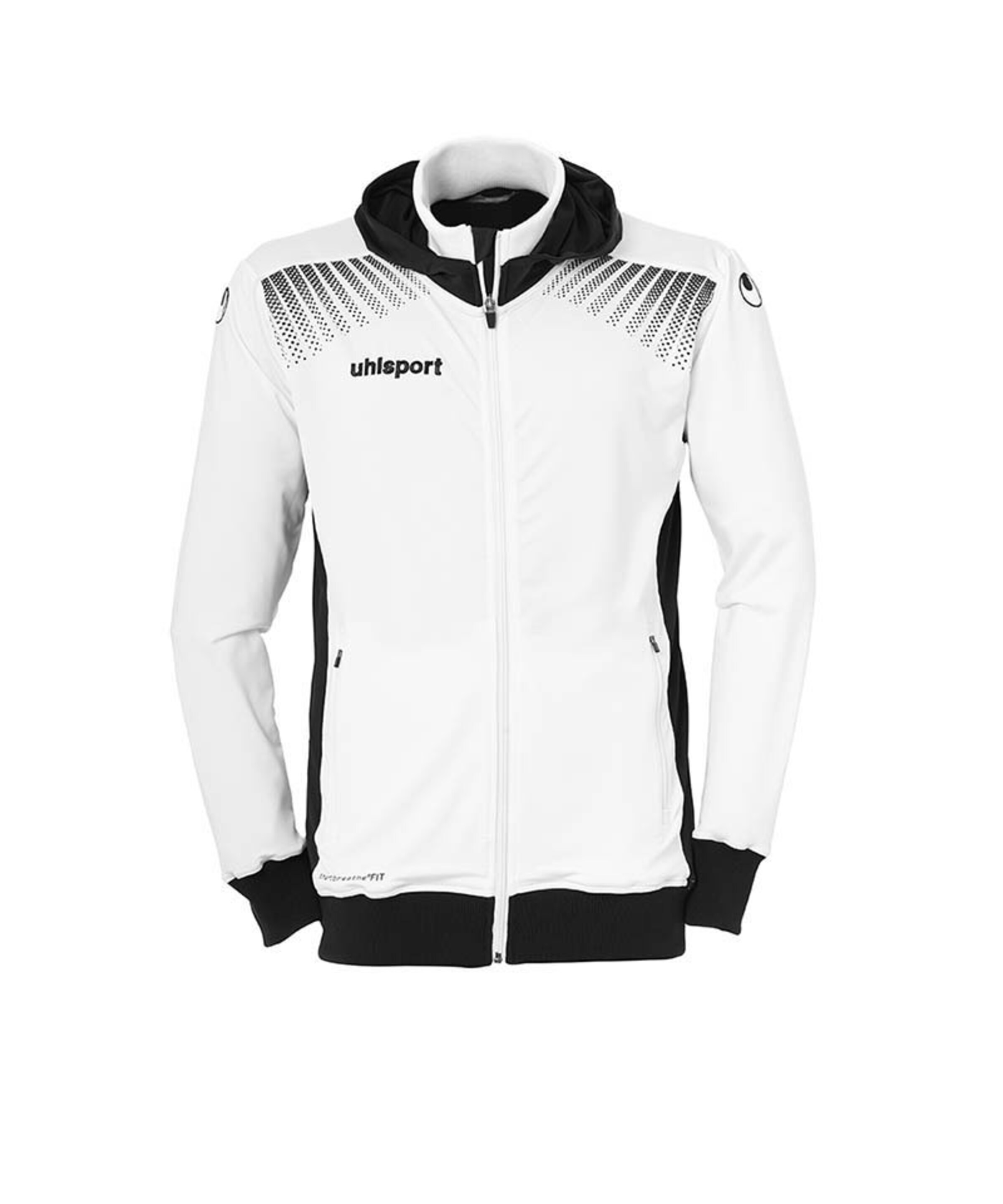 UHLSPORT Athletic Jacket in White: front