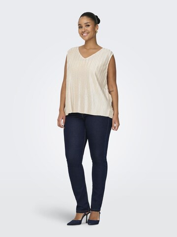 Top 'TRIBALT' di ONLY Carmakoma in beige