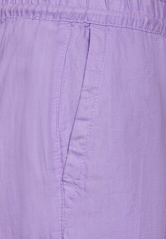 STREET ONE Wide leg Pleated Pants 'Emee' in Purple