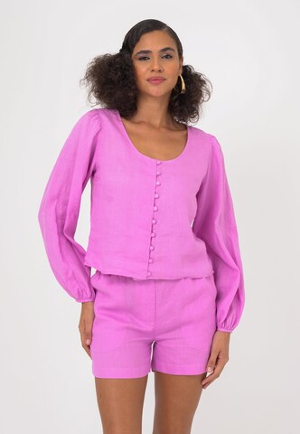 FRESHLIONS Blouse 'Amara' in Pink: front