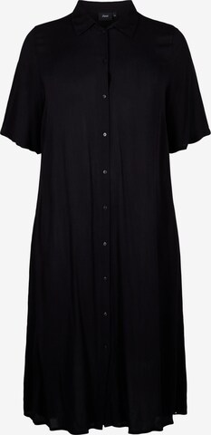 Zizzi - Vestido camisero 'Erose' en negro: frente