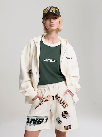 Veste de survêtement 'Respect The Game' AND1 en beige