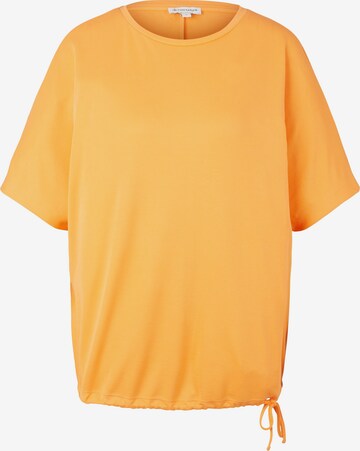 T-shirt TOM TAILOR en orange : devant