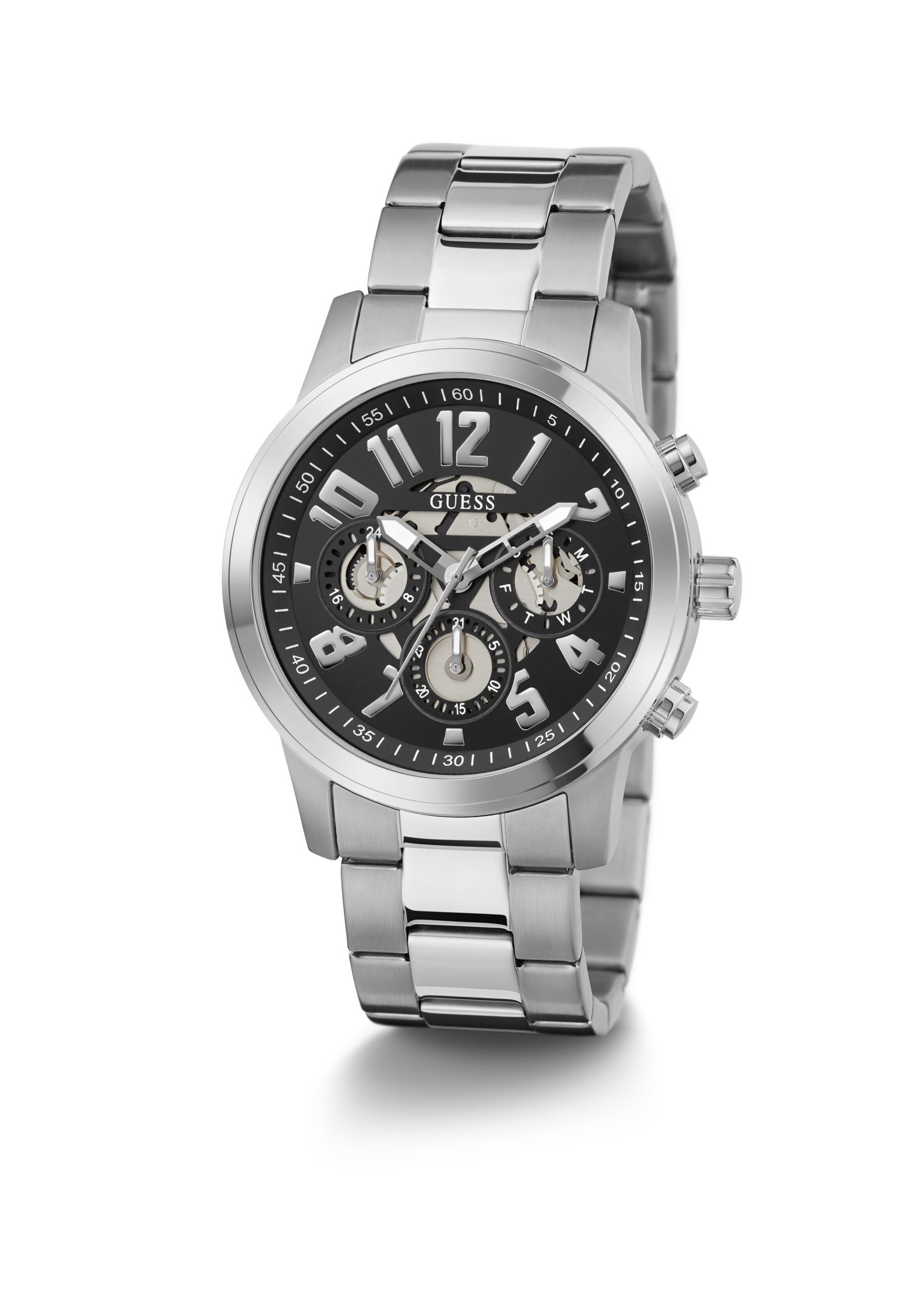 Montre à affichage analogique 'Parker' GUESS en argent