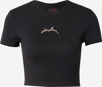 T-shirt Jordan en noir : devant