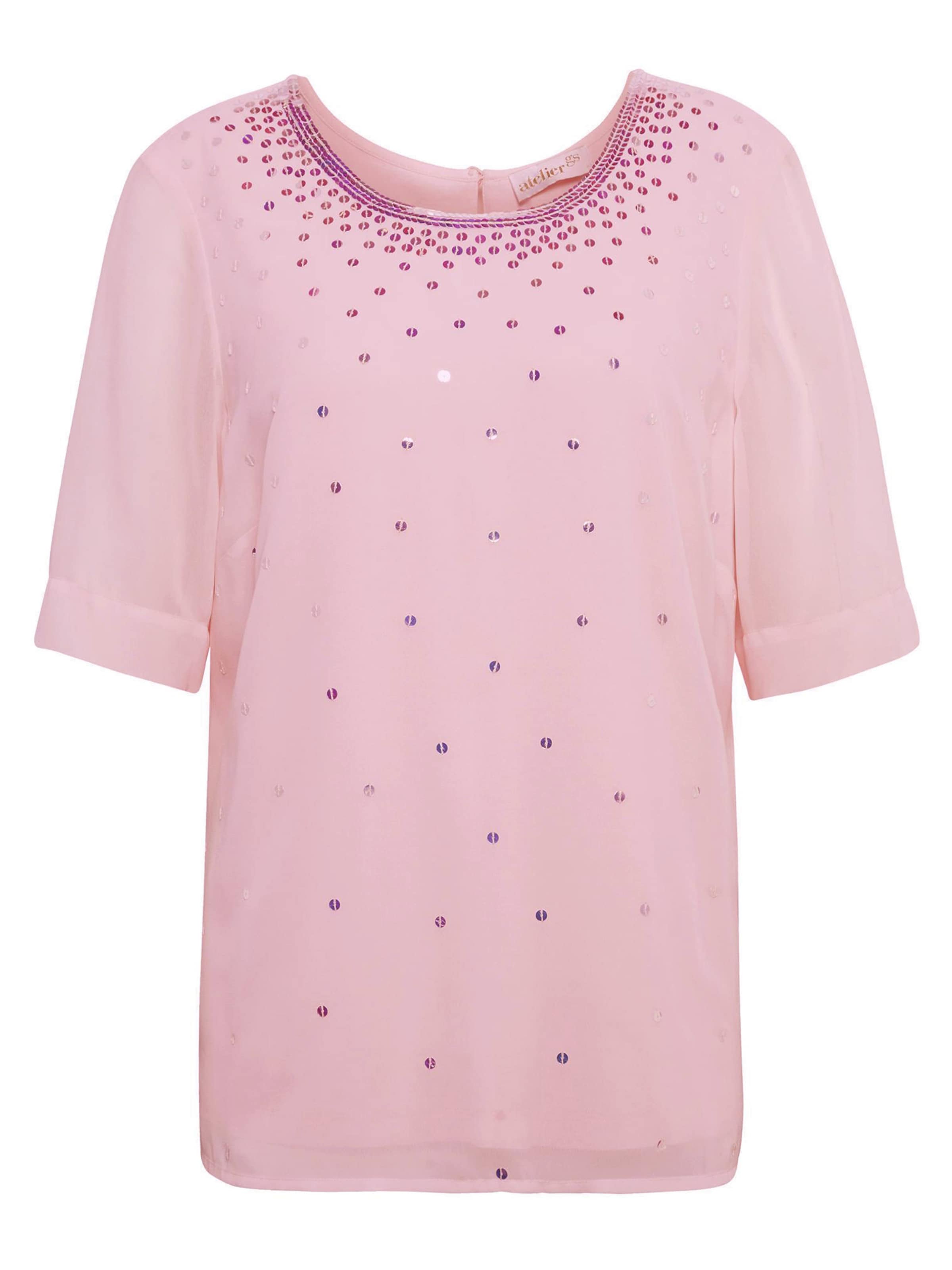 Goldner Bluse in Pink: Vorderseite