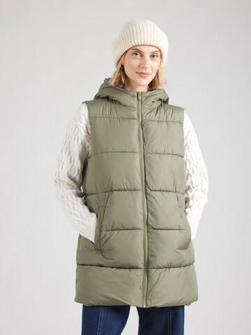 PIECES Vest 'PCBee' in Green: front