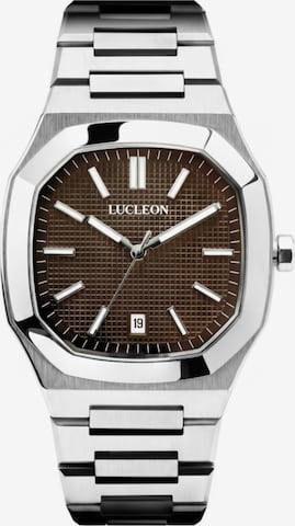 Lucleon Analog Watch 'Vector' in Brown: front