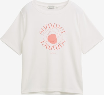 TOM TAILOR Shirt in Wit: voorkant