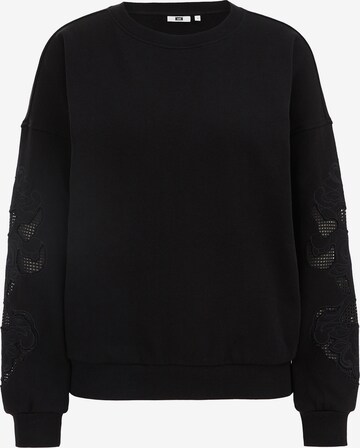 WE Fashion Sweatshirt in Black: front