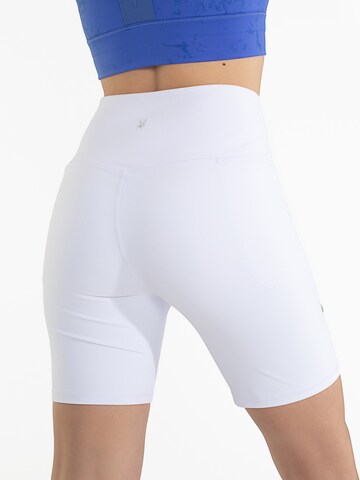 Skinny Pantaloni sport de la Spyder pe alb